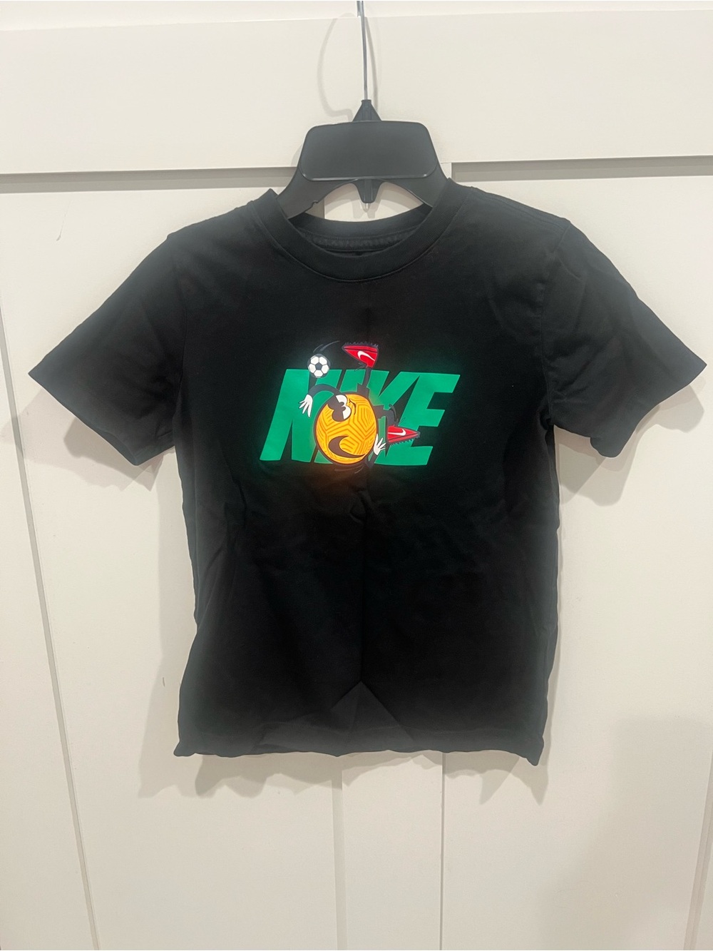 Nike Black Tee with Green and Yellow Graphic
